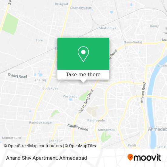 Anand Shiv Apartment map