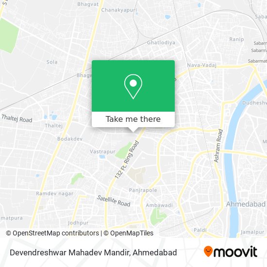 Devendreshwar Mahadev Mandir map