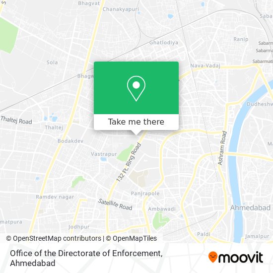 Office of the Directorate of Enforcement map
