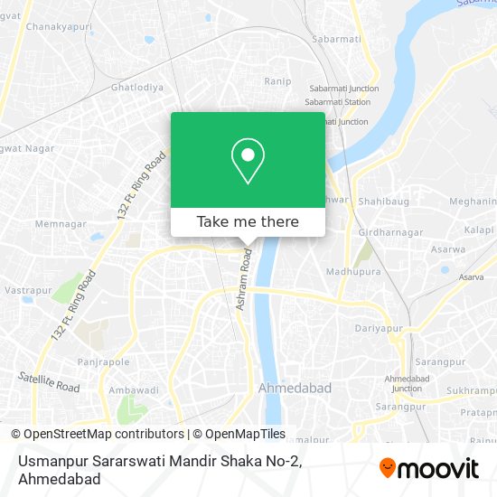 Usmanpur Sararswati Mandir Shaka No-2 map