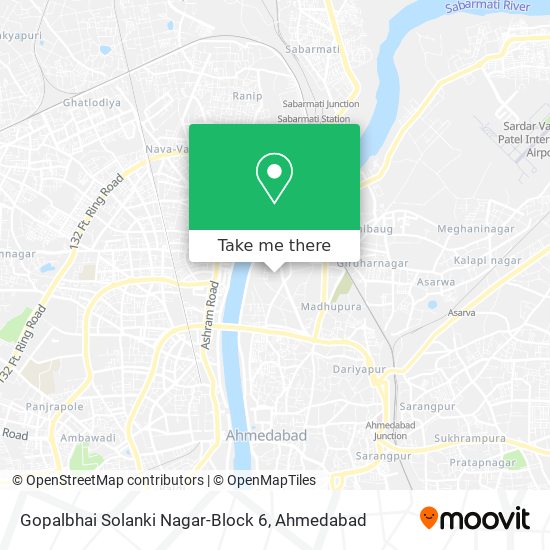 Gopalbhai Solanki Nagar-Block 6 map