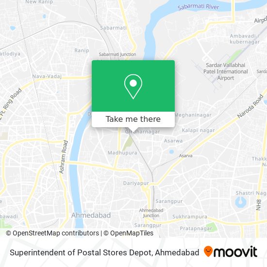 Superintendent of Postal Stores Depot map