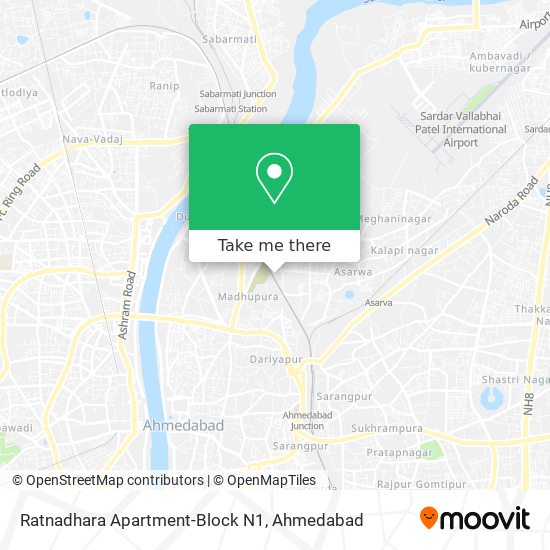 Ratnadhara Apartment-Block N1 map
