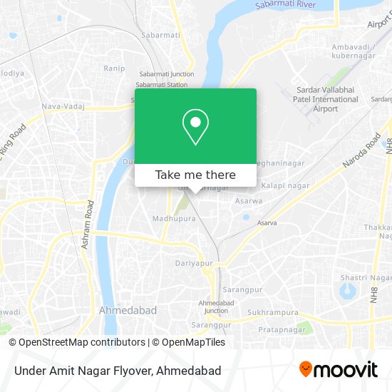 Under Amit Nagar Flyover map