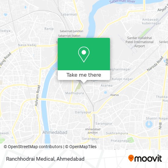 Ranchhodrai Medical map