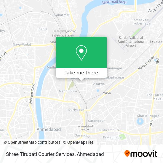 Shree Tirupati Courier Services map