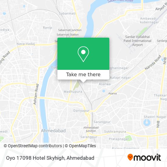 Oyo 17098 Hotel Skyhigh map