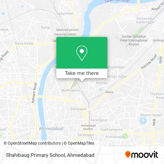 Shahibaug Primary School map