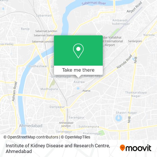 Institute of Kidney Disease and Research Centre map