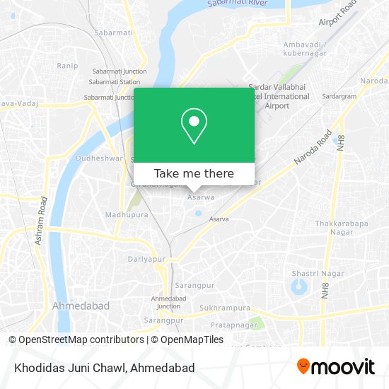Khodidas Juni Chawl map