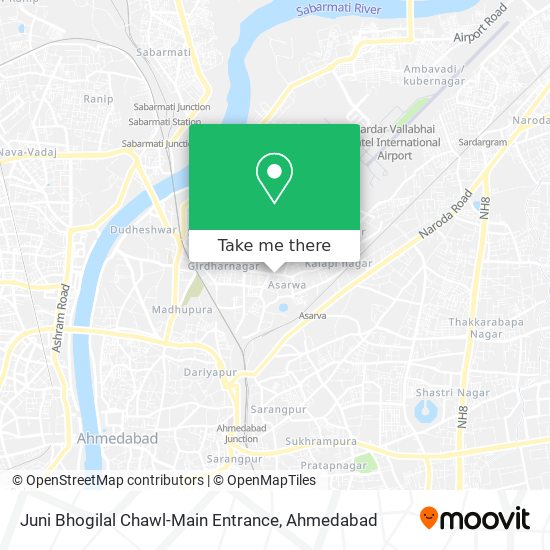 Juni Bhogilal Chawl-Main Entrance map