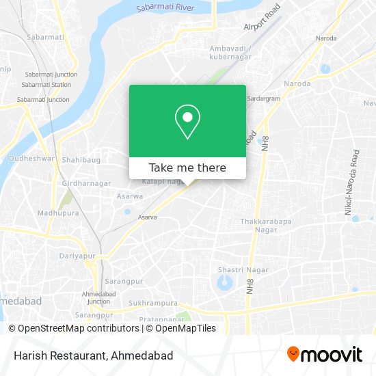 Harish Restaurant map