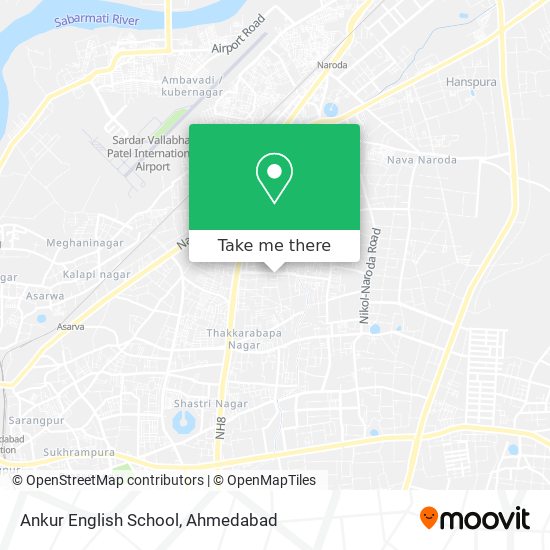 Ankur English School map