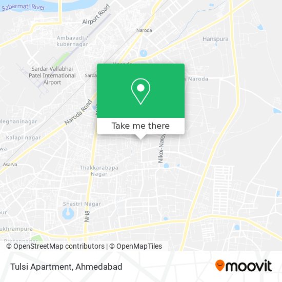 Tulsi Apartment map