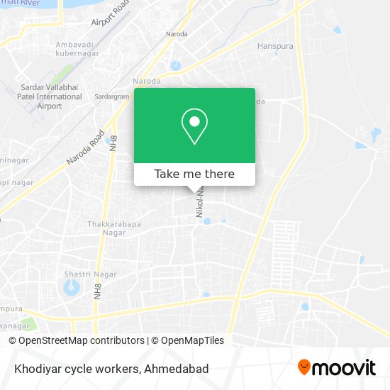 Khodiyar cycle workers map