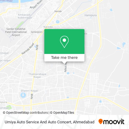 Umiya Auto Service And Auto Concert map