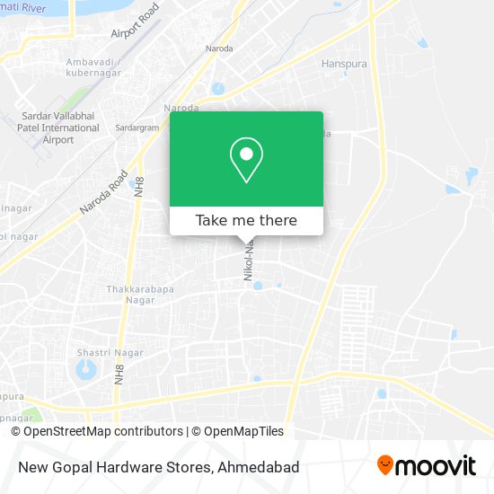 New Gopal Hardware Stores map