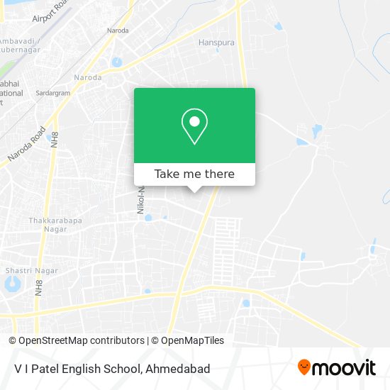 V I Patel English School map