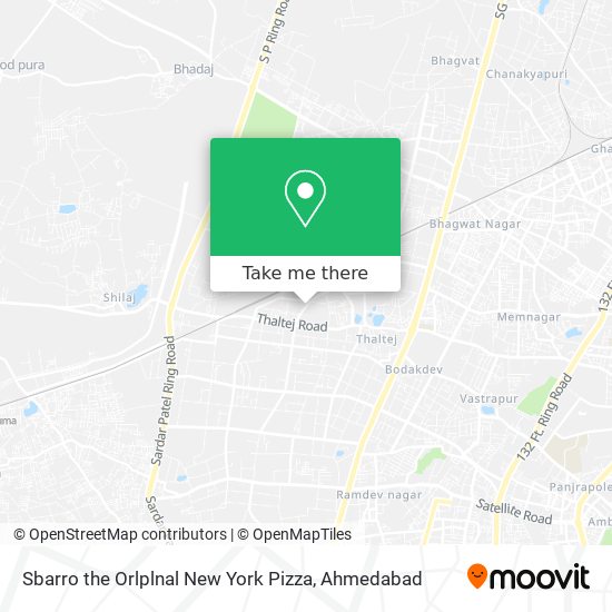 Sbarro the Orlplnal New York Pizza map