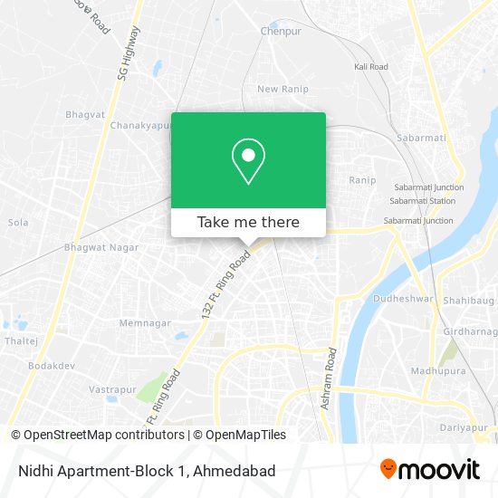 Nidhi Apartment-Block 1 map