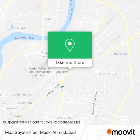 Maa Gayatri Fiber Mask map