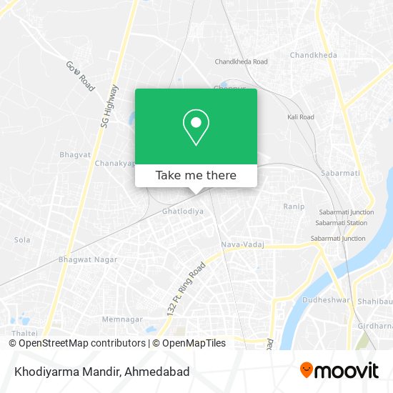 Khodiyarma Mandir map