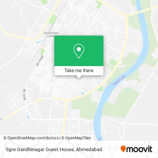 Sgre Gandhinagar Guest House map