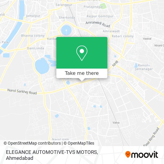 ELEGANCE AUTOMOTIVE-TVS MOTORS map