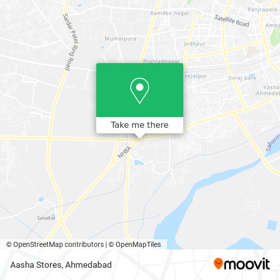 Aasha Stores map