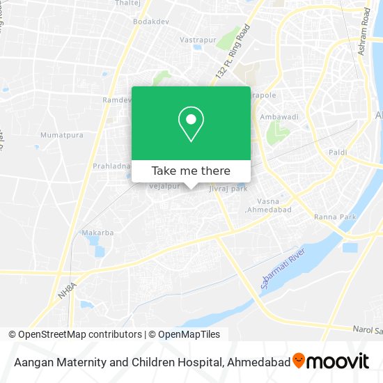 Aangan Maternity and Children Hospital map