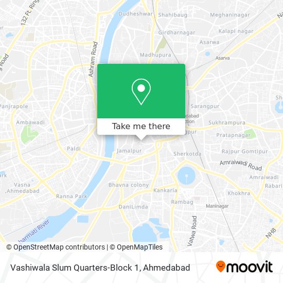 Vashiwala Slum Quarters-Block 1 map