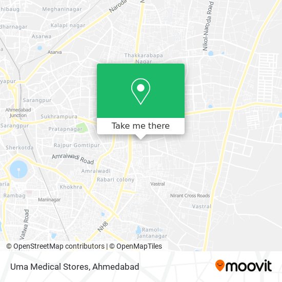 Uma Medical Stores map