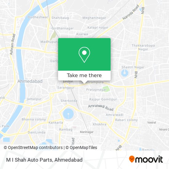 M I Shah Auto Parts map