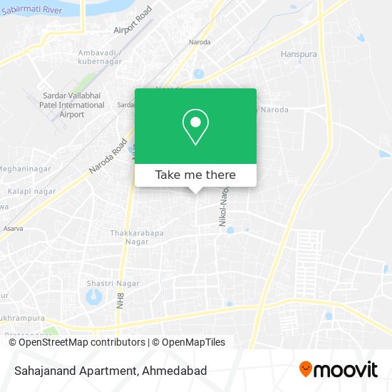 Sahajanand Apartment map