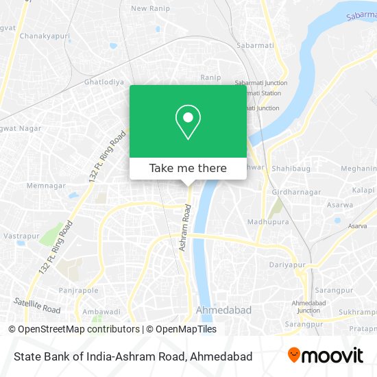 State Bank of India-Ashram Road map