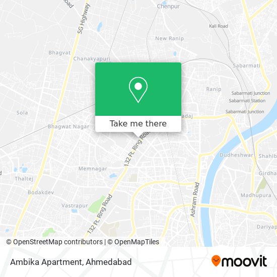 Ambika Apartment map