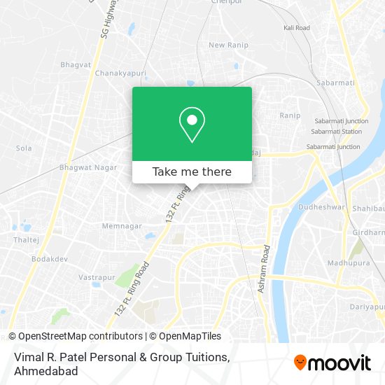 Vimal R. Patel Personal & Group Tuitions map