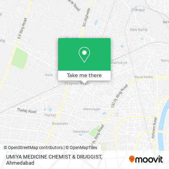 UMIYA MEDICINE CHEMIST & DRUGGIST map