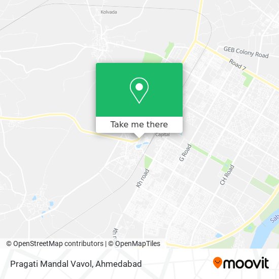 Pragati Mandal Vavol map