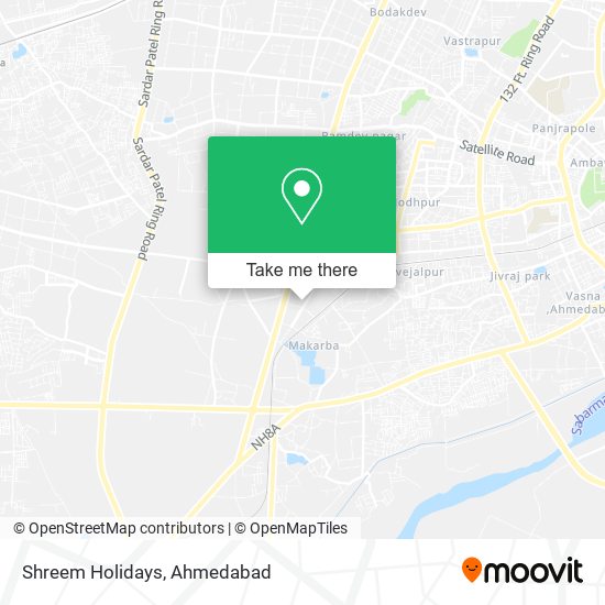 Shreem Holidays map