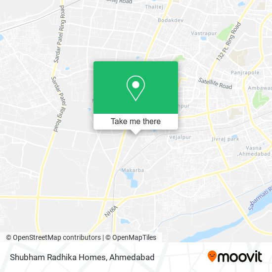 Shubham Radhika Homes map