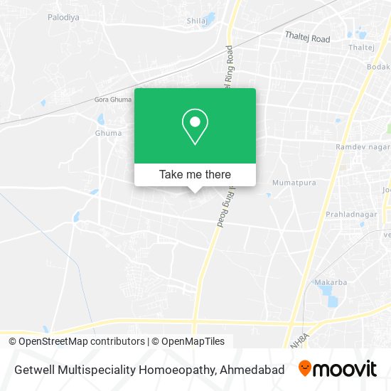 Getwell Multispeciality Homoeopathy map