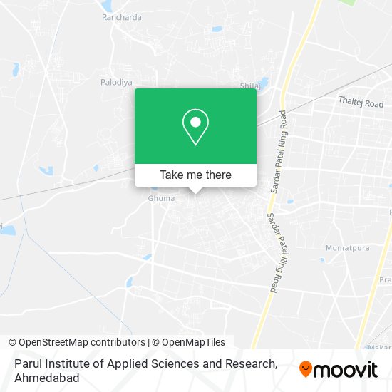 Parul Institute of Applied Sciences and Research map