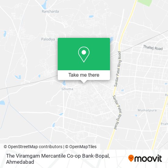 The Viramgam Mercantile Co-op Bank-Bopal map