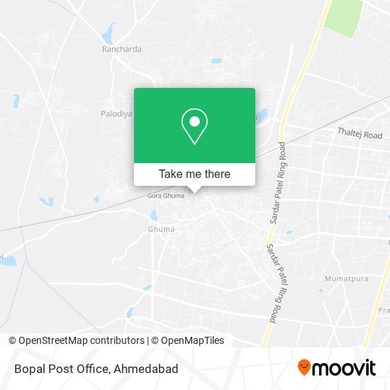 Bopal Post Office map