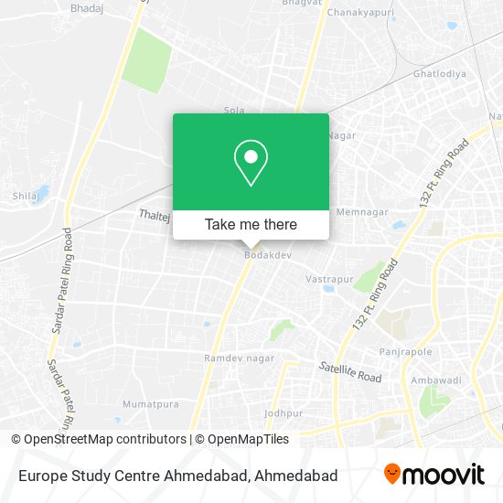 Europe Study Centre Ahmedabad map