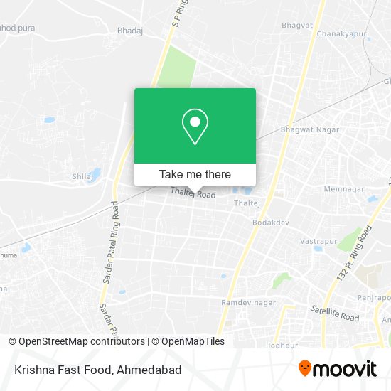 Krishna Fast Food map