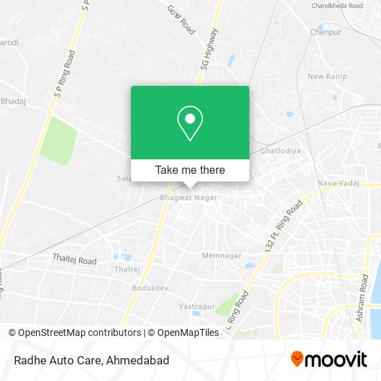 Radhe Auto Care map