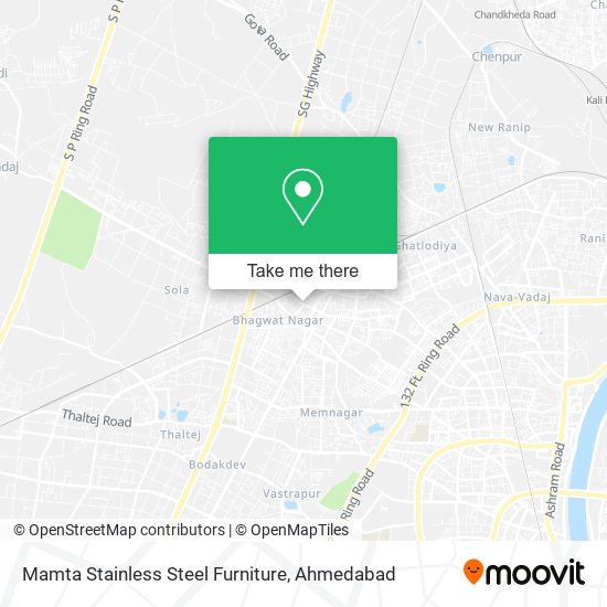 Mamta Stainless Steel Furniture map