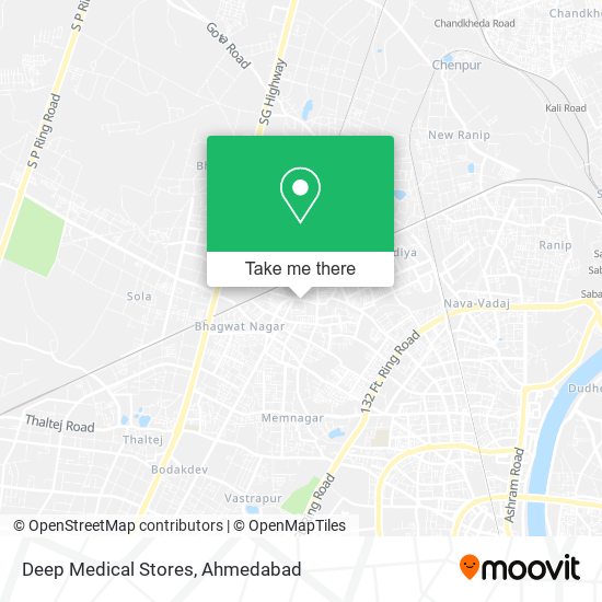 Deep Medical Stores map